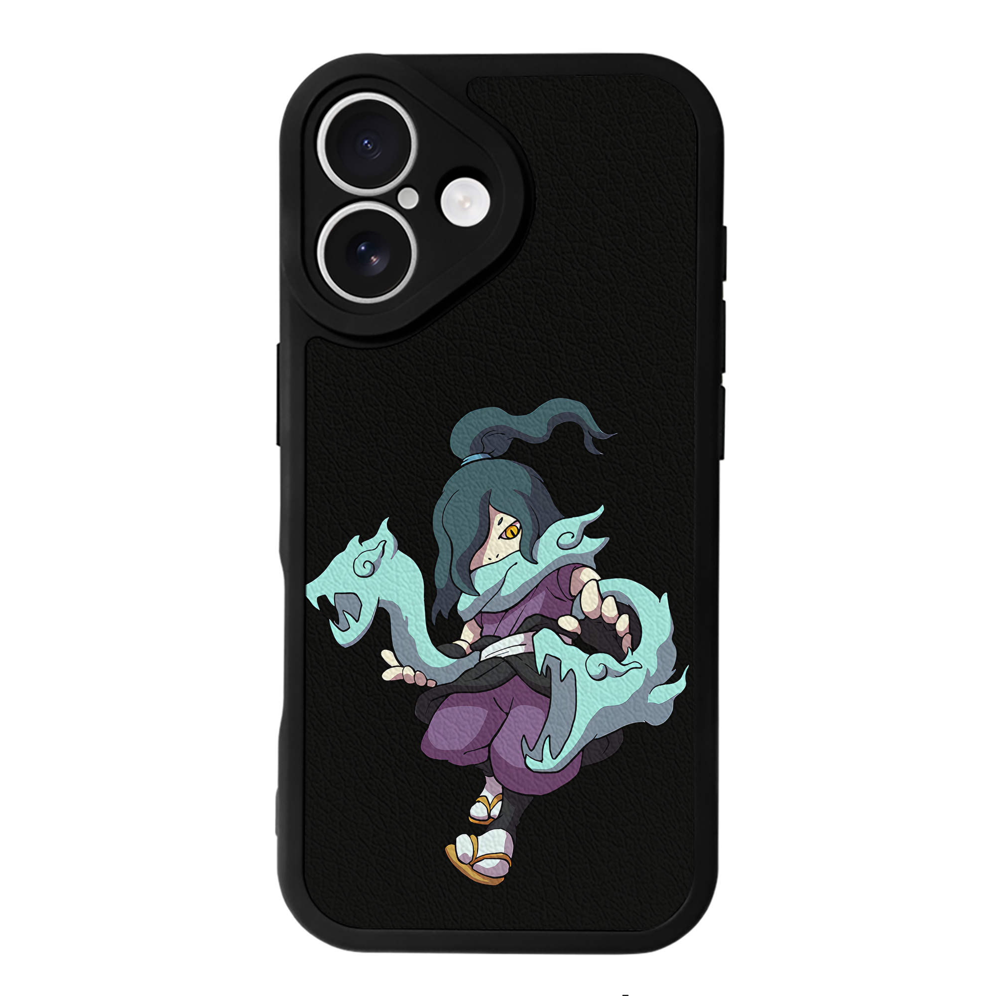 （画像用） 妖怪ウォッチ Yo-kai Watch 【iPhone 16シリーズ対応】シリコンスマホケース（レザー調） 材質：シリコン